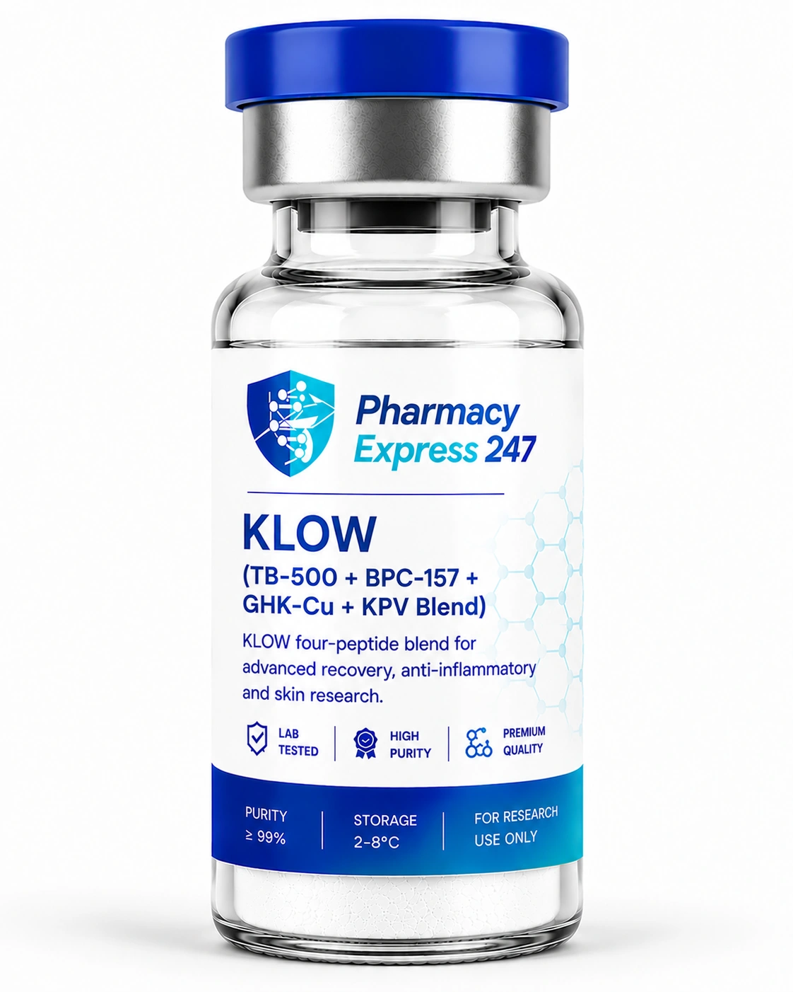 KLOW (TB-500 + BPC-157 + GHK-Cu + KPV Blend)